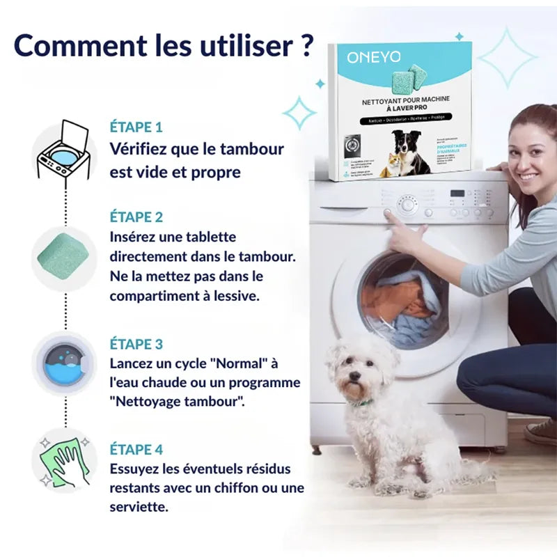 Tablettes Lave-Linge Détox