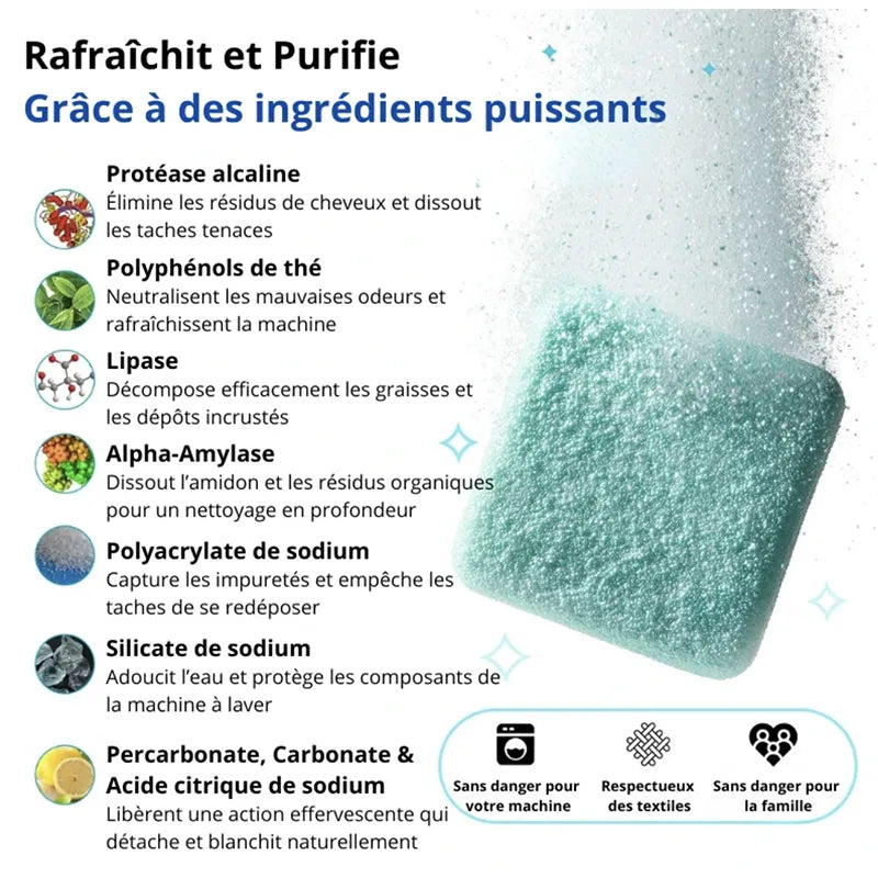 Tablettes Lave-Linge Détox