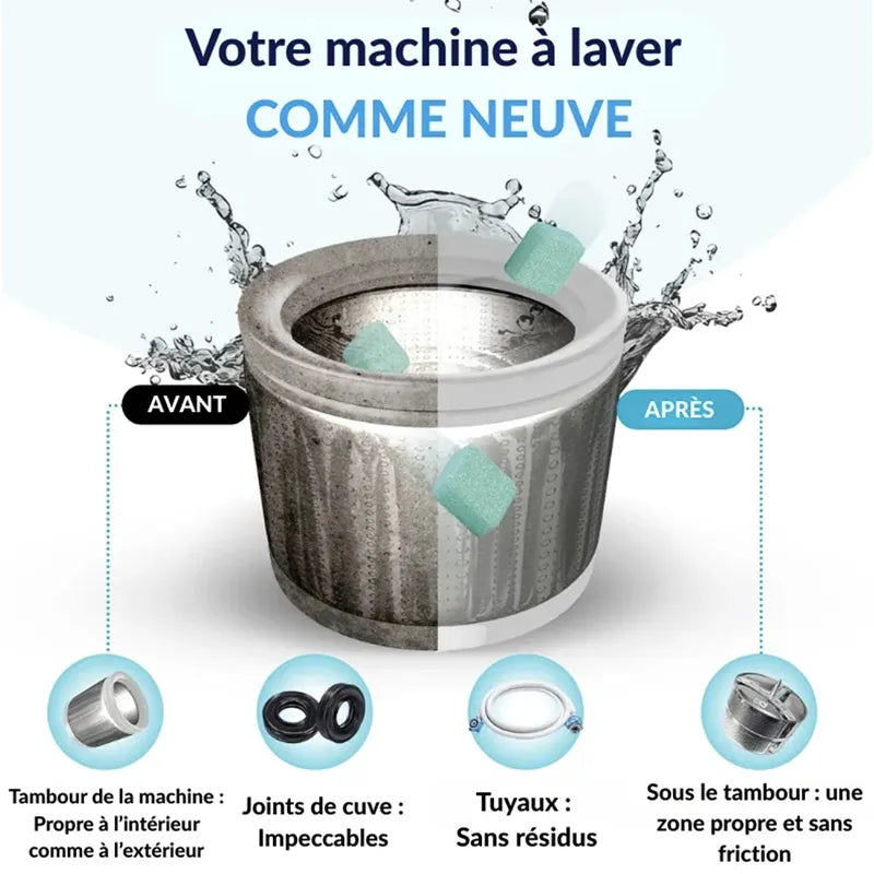 Tablettes Lave-Linge Détox