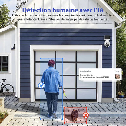 Caméra de surveillance solaire – Sécurité intelligente sans fil