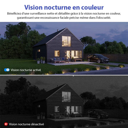 Caméra de surveillance solaire – Sécurité intelligente sans fil