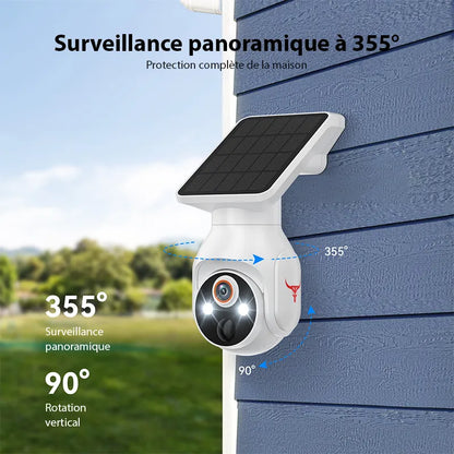 Caméra de surveillance solaire – Sécurité intelligente sans fil