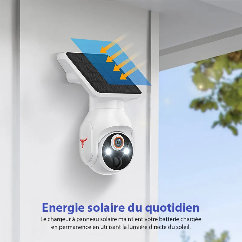 Caméra de surveillance solaire – Sécurité intelligente sans fil