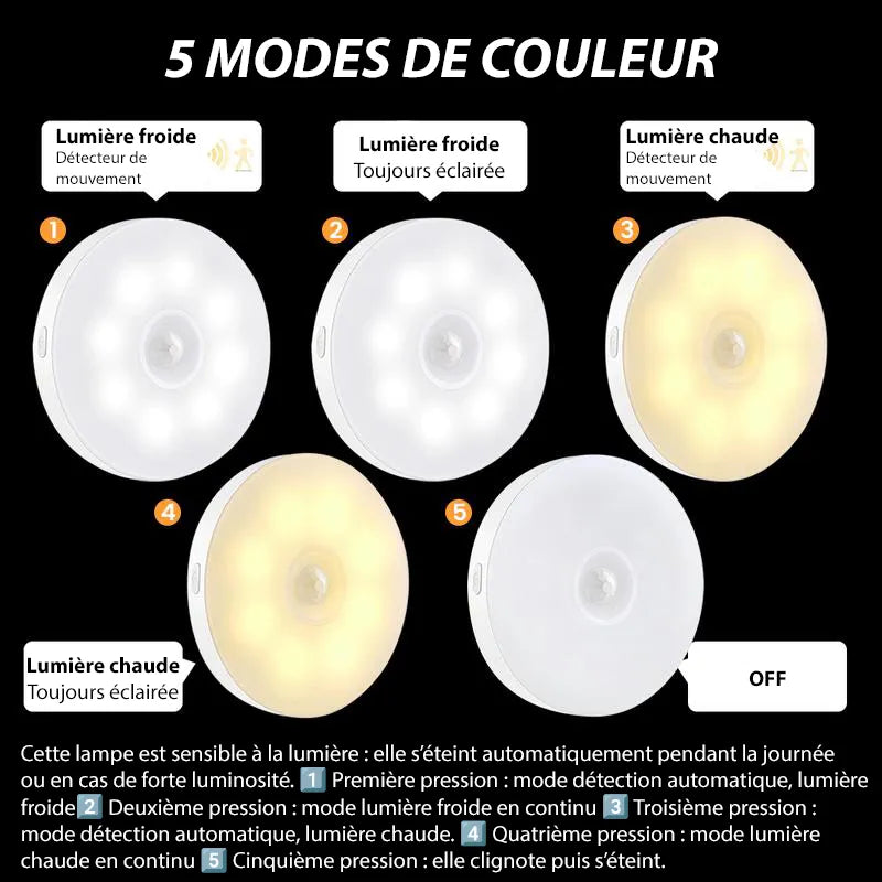 Lampe LED détecteur de mouvement